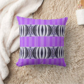 Zebra Illusion - Modern Abstrakt Purple Lilac Kussen (Deken)