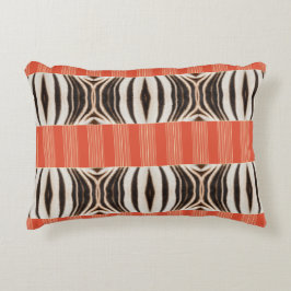 Zebra Illusion- Modern Abstrakt Terrakotta Kissen Accent Kussen