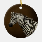 Zebra Illustratie exotische wilde dieren Keramisch Ornament (Voorkant)