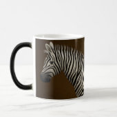 Zebra Illustratie exotische wilde dieren Magische Mok (Links)