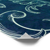 Zebra illustratie poster (Hoek)