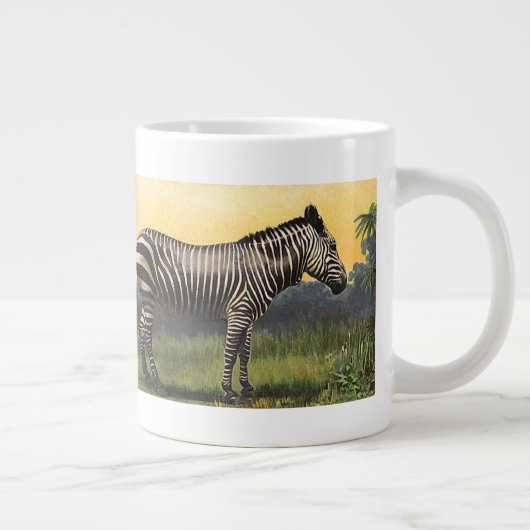  Zebra in de Afrikaanse Savannah, Wilde Dier Grote Koffiekop (Rechts)