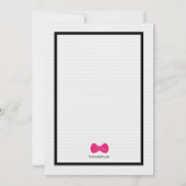 Zebra in de hoogste uitnodiging voor een (Achterkant)