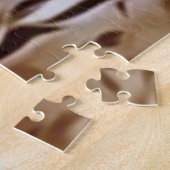 Zebra in de watersnop legpuzzel (Zijkant)