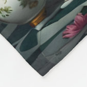 Zebra in een bad fleece deken (Hoek)