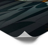 Zebra in een bad poster (Hoek)