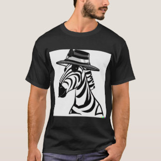 Zebra in een Pet Origineel Kunstwerk T-shirt