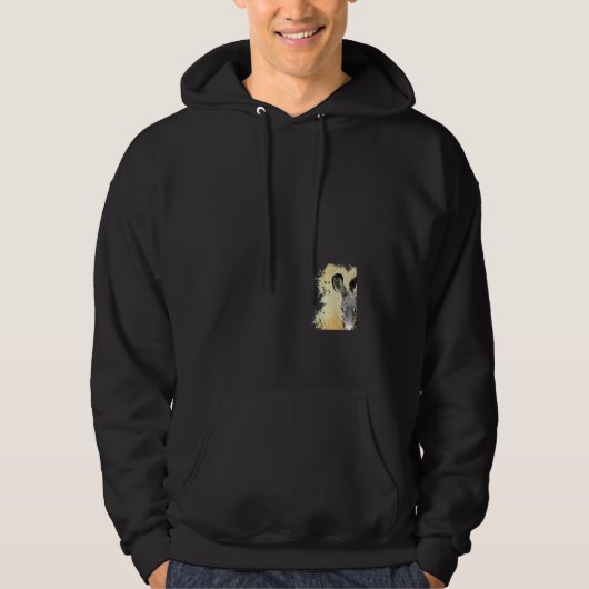 Zebra in Kenia-Afrika Hoodie (Voorkant)