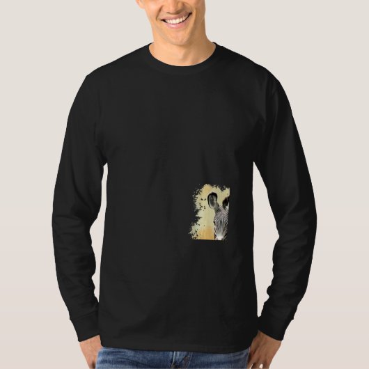 Zebra in Kenia-Afrika T-shirt (Voorkant)