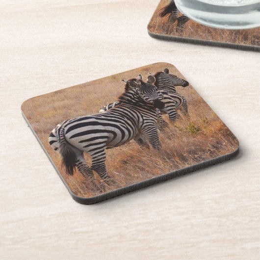 Zebra in Kenia Drankjes Onderzetter (Linkerzijde)