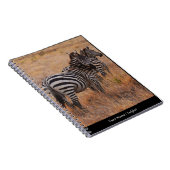 Zebra in Kenia Notitieboek (Rechterzijde)