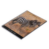 Zebra in Kenia Notitieboek (Linkerzijde)