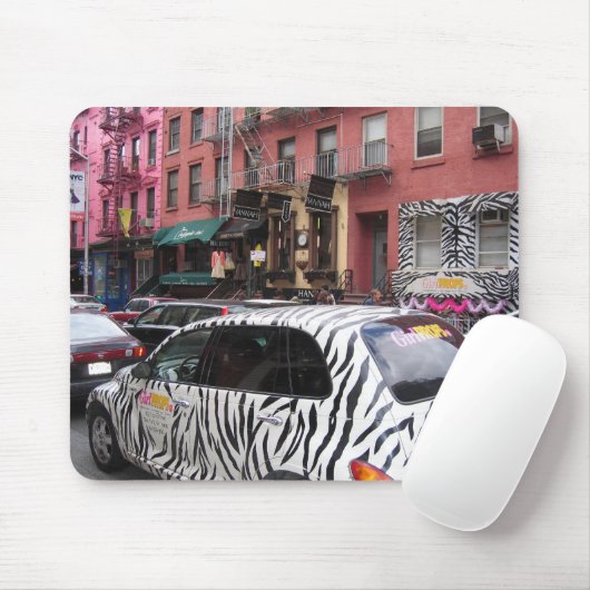 zebra in manhattan NYC mousepad design Muismat (Met muis)