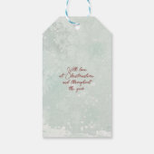 zebra in Santa Hat Kerstcadeau labels Cadeaulabel (Achterkant)