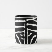 Zebra in zwart en goud mok (Midden)