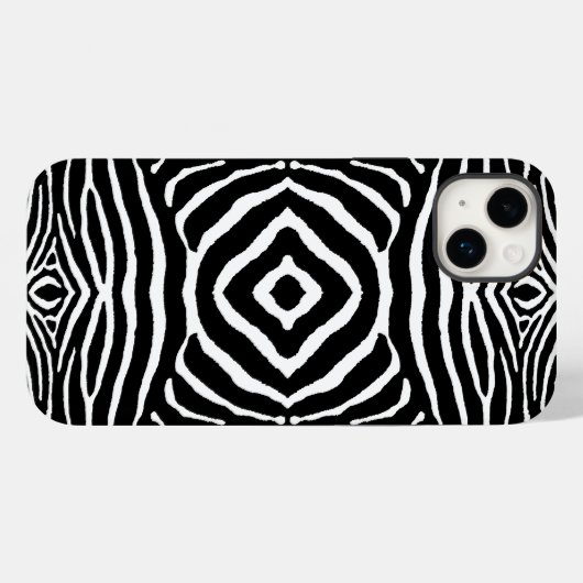 Zebra in zwart en wit Case-Mate iPhone case (Achterkant (horizontaal))