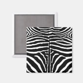 Zebra in zwart en wit magneet (Voorkant / Achterkant)