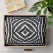 Zebra in zwart en wit tissuepapier (Geschenk)