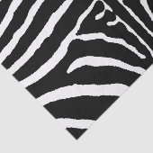 Zebra in zwart en wit tissuepapier (Detail)