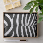 Zebra in zwart en wit tissuepapier (Geschenk)