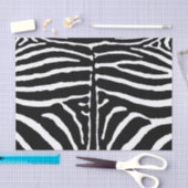 Zebra in zwart en wit tissuepapier (Craft)