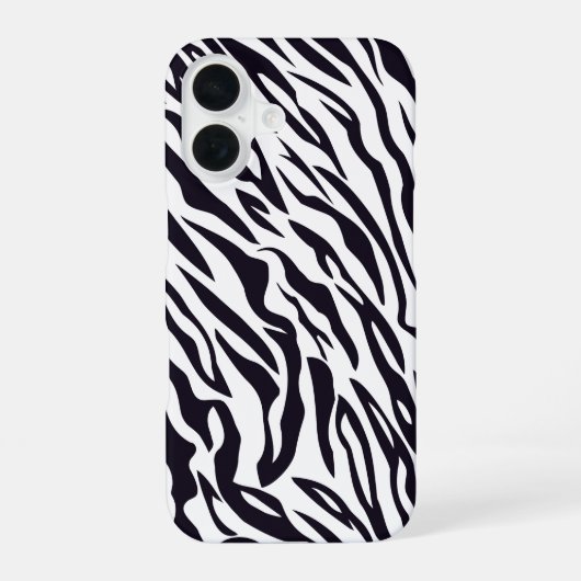 zebra iPhone 16 hoesje (Achterkant)
