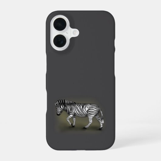 "Zebra" iPhone 16 Hoesje (Achterkant)