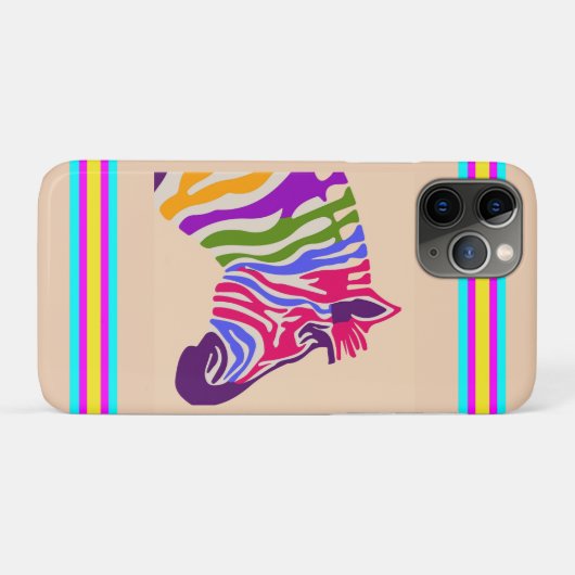 Zebra iPhone Case (Achterkant (horizontaal))
