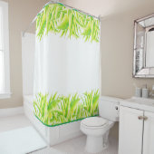 Zebra Iris op een douchegordijn (In situ)