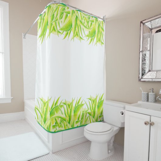 Zebra Iris op een douchegordijn (In situ)