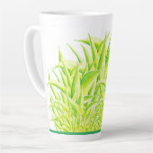 Zebra Iris op een grote latte Mok (Linkerhoek)