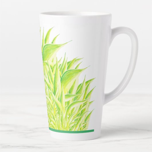 Zebra Iris op een grote latte Mok (Rechts)