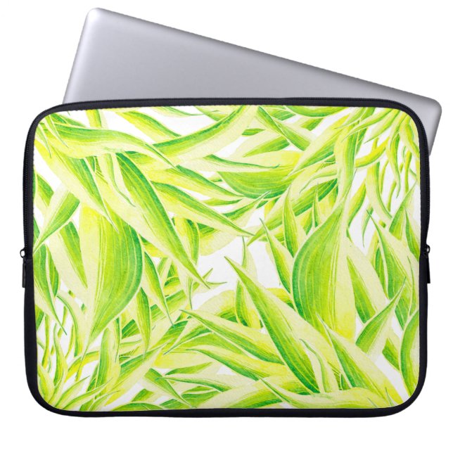 Zebra Iris op een laptophoes Laptop Sleeve (Voorkant)