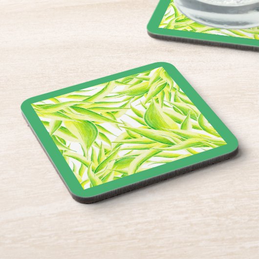 Zebra Iris op een Onderzetter Set (Linkerzijde)