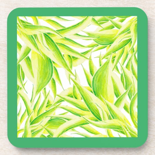 Zebra Iris op een Onderzetter Set (Voorkant)