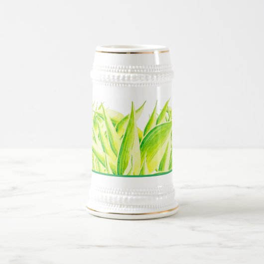 Zebra Iris op een Stein Bierpul (Center)