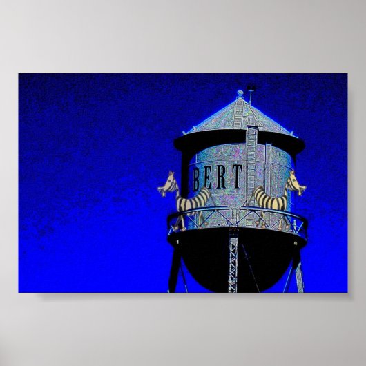 Zebra is op patrouille poster (Voorkant)