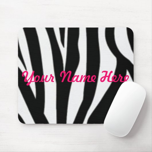 zebra, Jouw naam hier Muismat (Met muis)