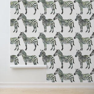 Zebra Jungle Serengeti Afrika Safari patroon Behang