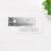 Zebra juwelen hangen Label Mode Mini Visitekaartjes (Bureau)