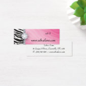 Zebra juwelen hangen Label Mode Mini Visitekaartjes (Bureau)