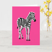 Zebra Kaart (Gele Bloem)