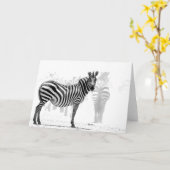 Zebra Kaart (Gele Bloem)