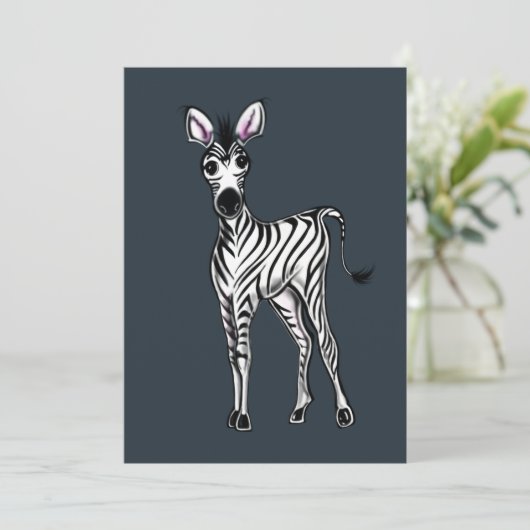 Zebra Kaart (Staand voorkant)