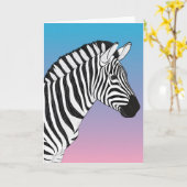 Zebra Kaart (Gele Bloem)