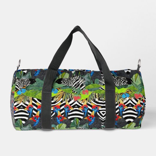 Zebra kanga Duffle Bag Plunjezak (Achterkant)