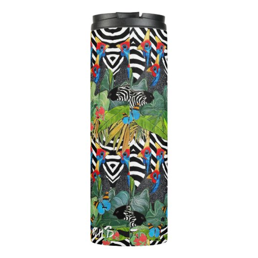 Zebra Kanga Thermal Tumbler Thermosbeker (Achterkant)