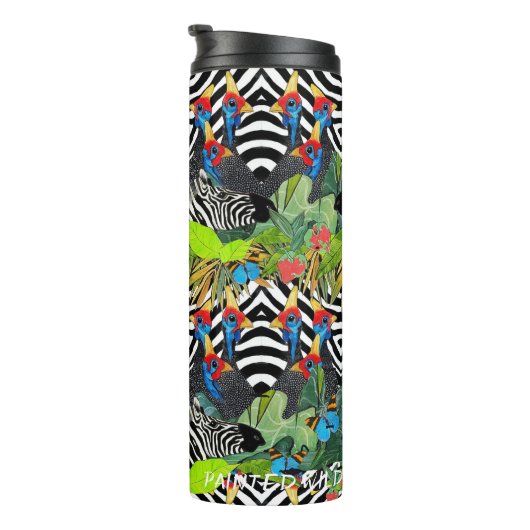 Zebra Kanga Thermal Tumbler Thermosbeker (Geroteerd rechts)