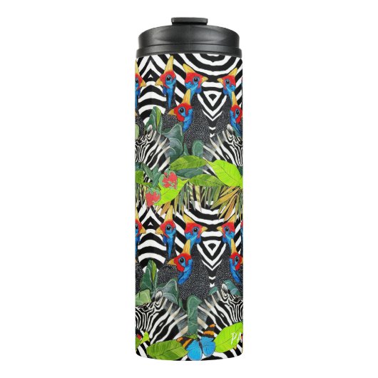 Zebra Kanga thermische bekercan Thermosbeker (Voorkant)