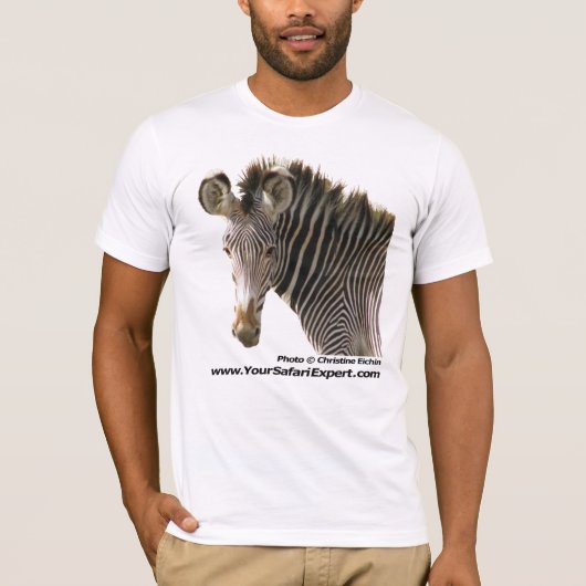 Zebra kant (voorzijde) - Zebra Butt (achterzijde) T-shirt (Voorkant)